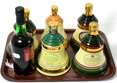 Lot 402 - Five Bells whisky ";Bells"; with another (6)