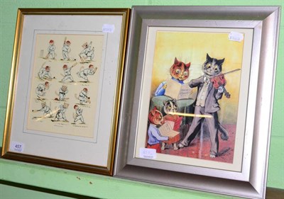 Lot 457 - Two Louis Wain prints (2)