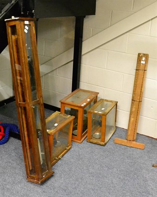 Lot 1055 - Three laboratory scales, T squares and an instrument