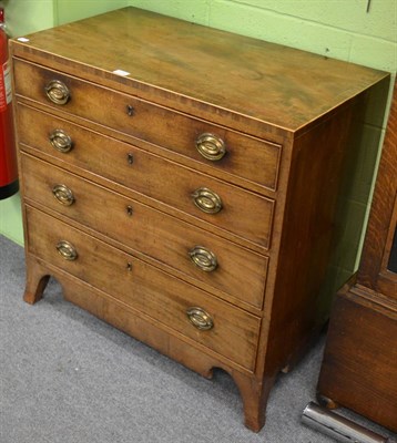 Lot 1114 - A 19th century mahogany four height chest of drawers