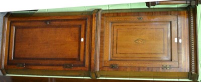 Lot 1117 - Two oak corner cupboards