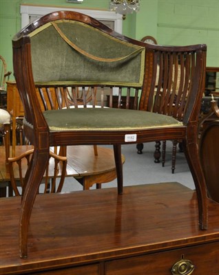 Lot 1182 - An Edwardian mahogany chair