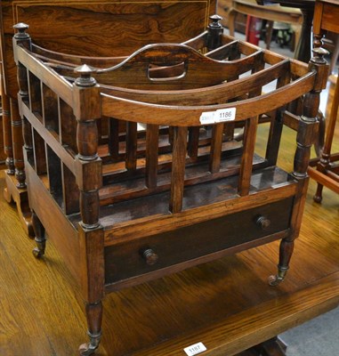 Lot 1186 - A Victorian rosewood Canterbury