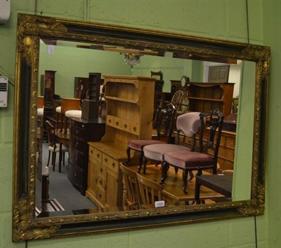 Lot 1205 - A modern gilt framed rectangular mirror