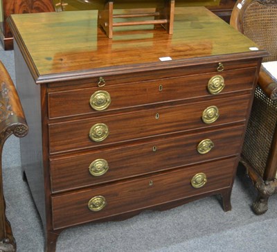 Lot 1209 - A George III mahogany bachelor's chest