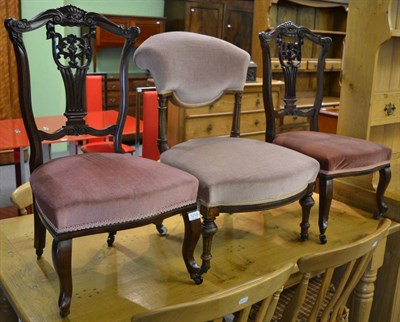 Lot 1219 - Three Victorian nursing chairs