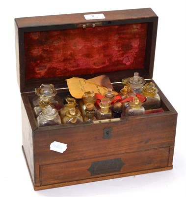 Lot 2 - A 19th century mahogany apothecary's box
