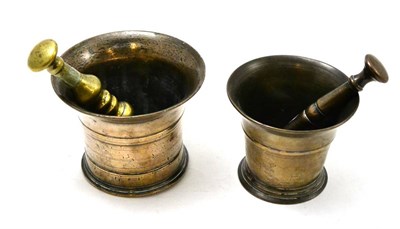 Lot 23 - Two 17th/18th century mortar and pestles