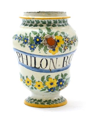 Lot 44 - A 19th century chemist jar 'Philom Rom'