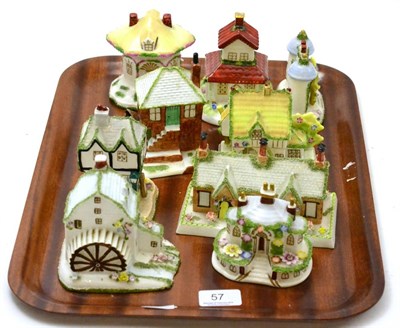 Lot 57 - Nine Coalport cottages comprising: 'Thatched Cottage', 'Keepers Cottage', 'The Watermill',...
