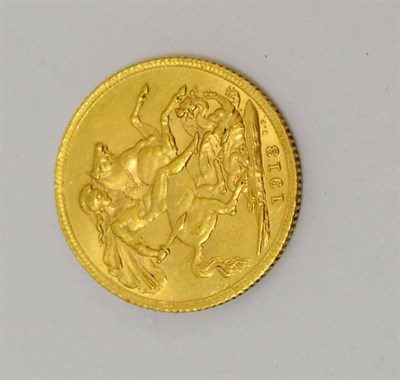 Lot 76 - A George V gold sovereign 1913