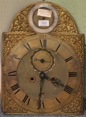 Lot 123 - Longcase clock dial and movement