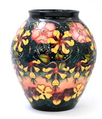 Lot 209 - A modern Moorcroft Oberon pattern vase, designed by Rachel Bishop, impressed gate, 27cm
