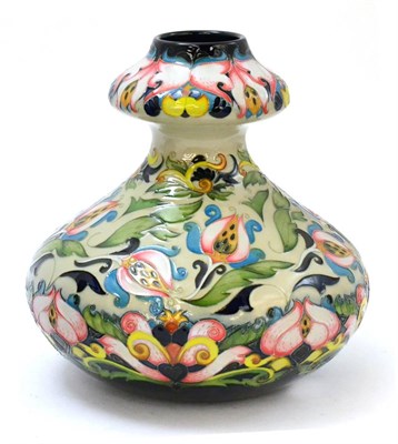 Lot 225 - A modern Moorcroft trial vase, designed by Paul Hilditch, Trial 25/2/11, 23cm