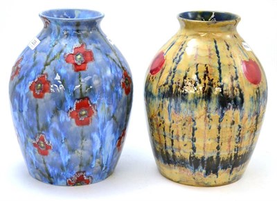 Lot 228 - A Cobridge Stoneware vase, 32cm and an Anita Harris Stoneware vase, 32cm (2)