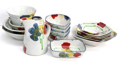 Lot 232 - A quantity of Dartington pottery, including bowls, dishes and a jug