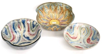 Lot 246 - Four studio pottery bowls