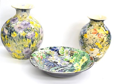 Lot 249 - Two vases and a bowl by Jonathan Cox