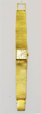 Lot 316 - A lady's 9ct gold wristwatch signed Certina