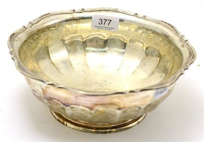 Lot 377 - A presentation silver bowl, Sheffield 1931