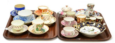 Lot 408 - A 19th century tea and dessert wares