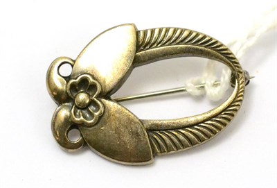 Lot 436 - A Danish brooch, the reverse stamped '925' and 'Georg Jensen'