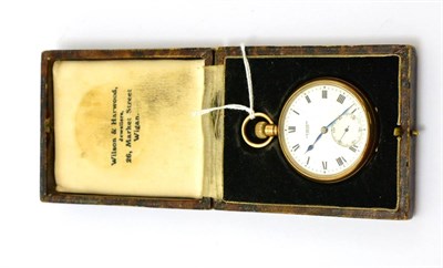 Lot 441 - A 9ct gold pocket watch, signed J W Benson