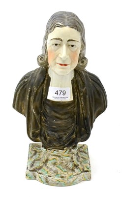 Lot 479 - Enoch Wood bust of the Reverand John Wesley