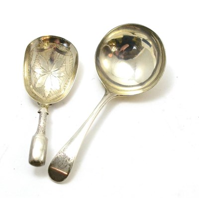 Lot 535 - Two silver caddy spoons