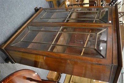 Lot 1027 - A mahogany glazed display cabinet