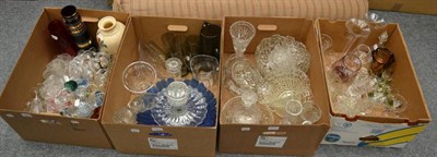 Lot 1077 - Four boxes of assorted glassware