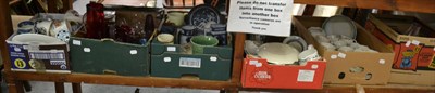 Lot 1078 - Six boxes of ceramics and glass