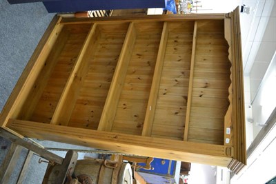 Lot 1080 - A pine open bookcase