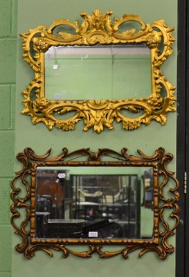 Lot 1117 - Two gilt framed mirrors