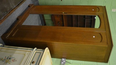 Lot 1120 - An oak mirror door wardrobe