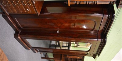 Lot 1123 - A Victorian mahogany triple breakfront wardrobe