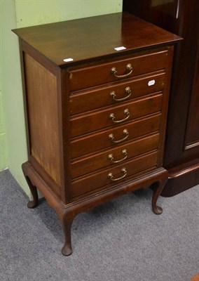 Lot 1125 - Early 20th century mahogany sheet music cabinet