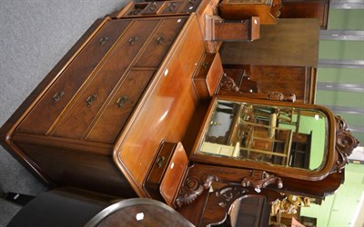 Lot 1137 - A Victorian walnut dressing chest