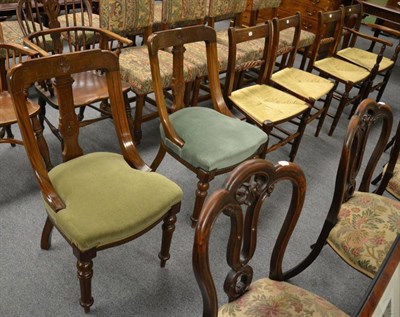 Lot 1170 - A pair of Victorian dining chairs