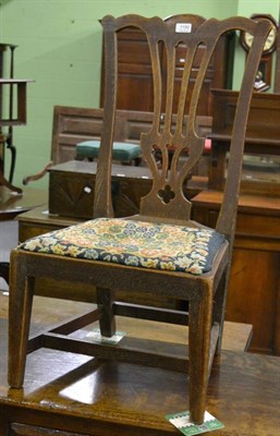 Lot 1190 - An Georgian oak chair for a child