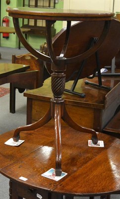 Lot 1196 - A converted small table, originally a globe stand, underside legs and table top stamped J...