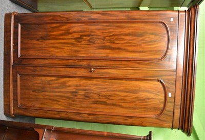 Lot 1233 - A Victorian mahogany double wardrobe