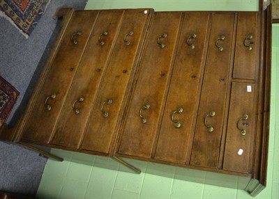 Lot 1248 - A late Georgian oak chest on chest