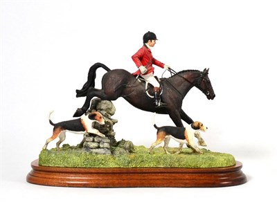 Lot 2 - Border Fine Arts 'A Day with the Hounds' (Huntsman and Hounds), model No. B0789 by Anne Wall,...