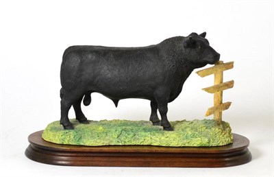 Lot 6 - Border Fine Arts 'Aberdeen Angus Bull' (Style One), model No. L59 by Ray Ayres, limited edition...