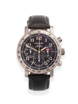 Lot 184 - A Titanium Automatic Calendar Chronograph Wristwatch, signed Chopard, certified chronometer, model