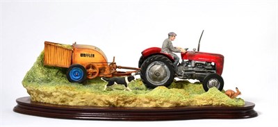 Lot 24 - Border Fine Arts 'Hay Turning' (Massey Ferguson Tractor and Wuffler), model No. JH10 by Ray...