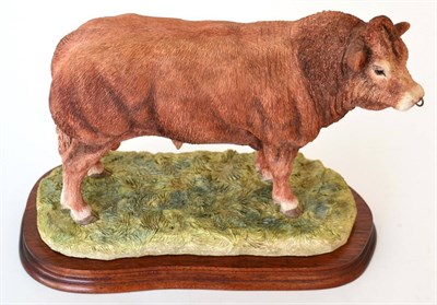 Lot 35 - Border Fine Arts 'Limousin Bull', Style Two, model No. B0531 by Jack Crewdson, limited edition...