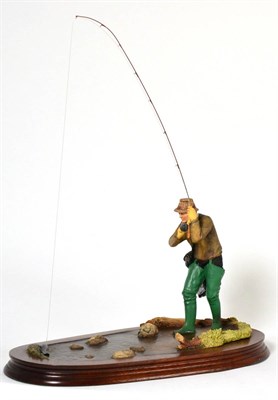 Lot 37 - Border Fine Arts 'Nearly There' (Trout Fisherman), model No B0254 by Ray Ayres, limited edition...