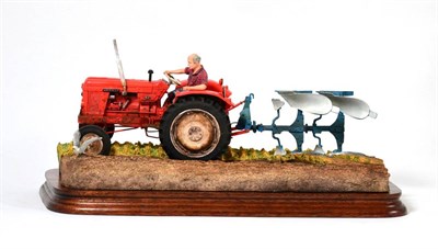 Lot 42 - Border Fine Arts 'Reversible Ploughing' (Nuffield 4/65 Diesel Tractor), model No. B0978 by Ray...